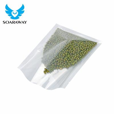 China 100% Safety Food Grade Laminated Clear Small Front Plastic Bag Packaging For Grains Nuts Spice for sale