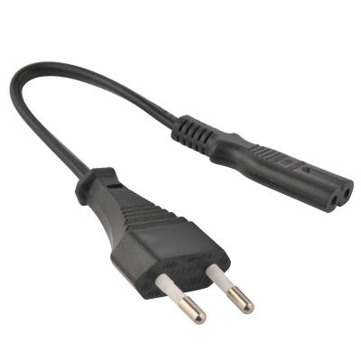 China Home Appliance or Outdoor VDE Approved European Market 1.2 Meter 2 Pin Plug & IEC C7 Connectors AC Power Cord For Samsung LG TCL Sony TV for sale