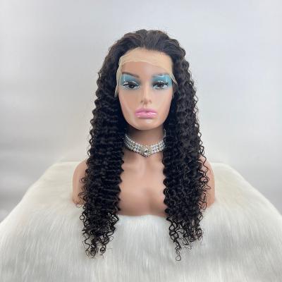 China Body Wave In Stock Wholesale Price Deep Wave 13x4 Lace Front Human Hair Wigs, 100% Virgin Remy Hair Lace Wigs for sale