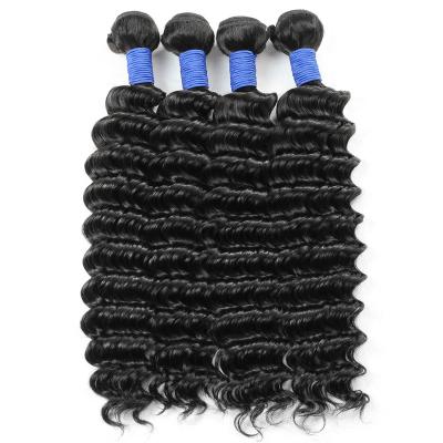 China 100% Virgin Hair Bundles 100% Virgin Hair Extensions Brazilian Deep Wave Hair Weave Bundle Natural Virgin Hair Bundles for sale