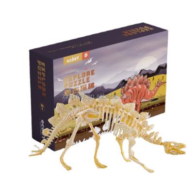 China Action Kids Archeology Mining Toys Fossil Jurassic Dinosaur Tyrannosaurus Skeleton Ability Training Children for sale