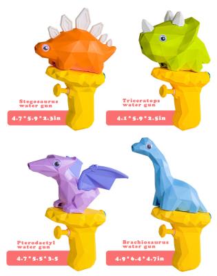 China 5 Styles Water Gun Toy Dinosaur Kids Playing With Water Pressure Water Gun On Summer Beach for sale