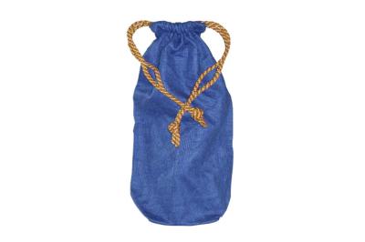 China Blue Reusable Nylon Drawstring Bags Customized Logo , Portable for sale