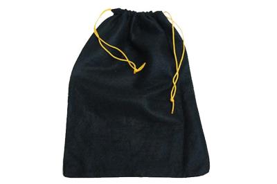 China Black Custom Drawstring Bags No Minimum Environmentally Friendly for sale