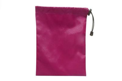 China Custom Printed Bulk Reusable Nylon Drawstring Bags With Locking Toggle for sale