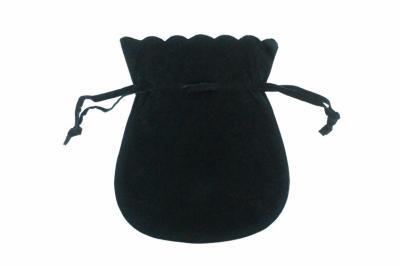 Chine Sac de cordon noir durable de velours qui respecte environnementales à vendre