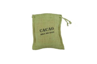 China Mini Handmade Jute Small Drawstring Pouch For Spice Packing for sale