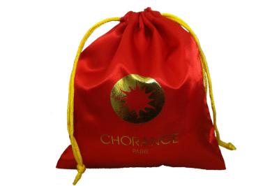 China Durable Satin Drawstring Pouch , Luxury Packaging Bags With Satin for sale