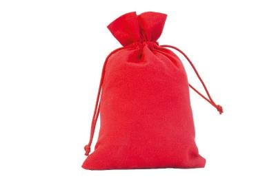 China Natural Cotton Drawstring Pouch , Small Pull String Bags For Gift for sale