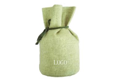 Κίνα Burlap Eco φιλική οθόνη μεταξιού σακουλών Drawstring γιούτας με το σκοινί βαμβακιού προς πώληση