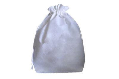 China 100% Cotton Food Bag Small Drawstring Pouch Silkscreen Handling for sale