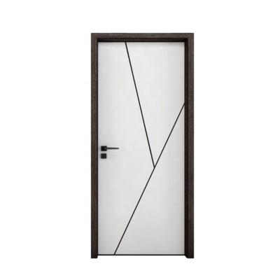 China Sound Insulation Puertas Negras Modernas With Frames Sets Internal Doors Modern Australian WPC Door for sale