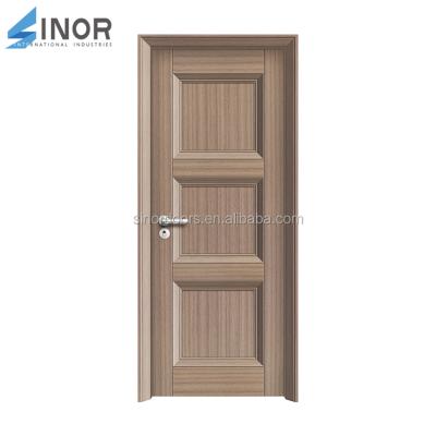 China Modern Living Room Apartment Sound Insulation HDF Wooden Bedroom Door for sale