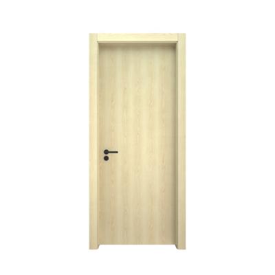 China Modern Wooden Entrance Door Modern Timber Laminated Flush Door HDF Finish Doors for sale