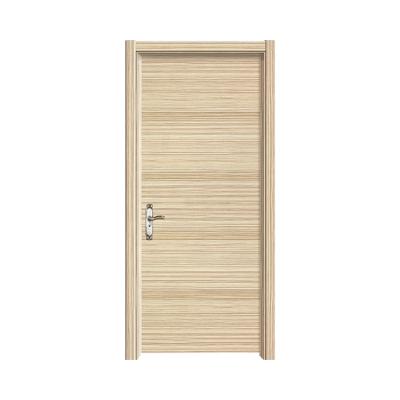 China Bedroom modern wood vintage door interior style pvc laminated, composite soild wood door for sale