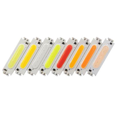 China Car Lighting Factory Sale 60x15mm 12V LED Module COB Strip Light Bulb 60x15mm 12V LED Factory Sale 6cm White Orange Red Blue Chip On Board 2w LED Pink Green Purple Color for sale