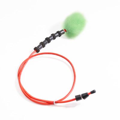 China Durable Cleaning Rope Paintball Wool Barrel Pull Through Squeegee Rope Cleaning Green Gray Red for sale