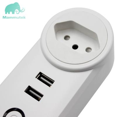 China New Brazil Standard Residential / Multi-Purpose WiFi Smart Plug with USB, Works with Amazon and Google Home, Voice Control for Sale from Factory Ship Directly for sale