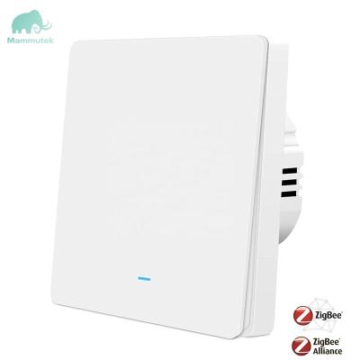 China IOS Android Wifi Master Switch Home System Zigbee Alexa Google Smart Home Switch 1 Band Controlled Compatible Smart Push Button for sale