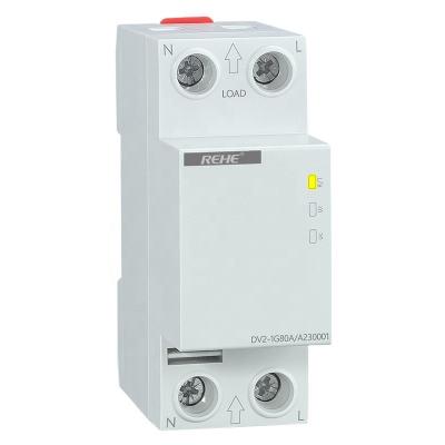 China DV2-1G80A Over Voltage and Under Voltage Protective Device Relay 80A for sale