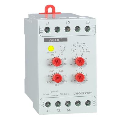 China DV1-04 Programmable Voltage Relay Monitoring 3 Phase Voltage Monitor Relay Voltage Device for sale