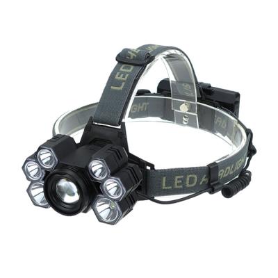 China Rechargeable Camping 5 Modes Zoomable Head Lamp Outdoor Waterproof LED Headlight LED Flashlight for sale