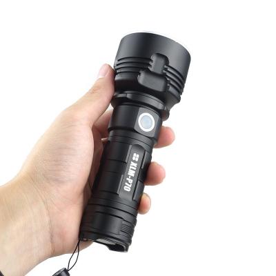 China Lediland High Power Rechargeable Torch Light Flashlight XHP70 LED Camping Powerful Tactical Flashlights for sale