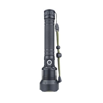 China Rechargeable Flashlight P70 Zoomable Troch Flashlight Emergency USB High Power LED Charging Display for sale