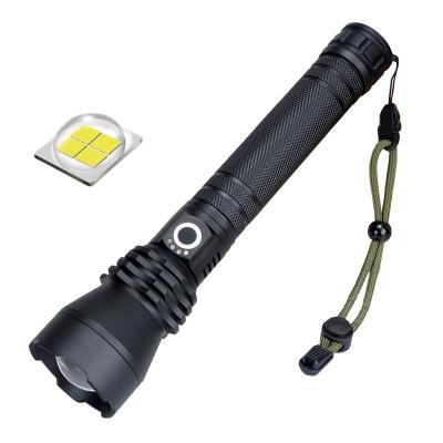 China Tactical Rechargeable Flashlight P50 Zoomable Troch Flashlight Emergency High Power LED Charging Display for sale