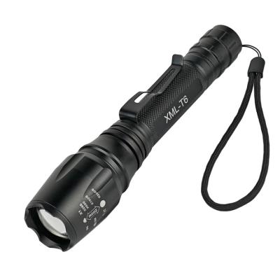 China Chargeable Hunting Flashlight Tactical Led Emergency Flashlight Zoom Waterproof Torch Led Flashlight for sale