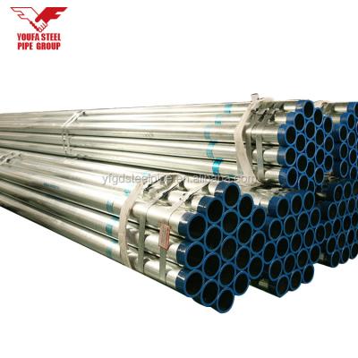 China Structure pipe youfa 50.8mm q195 q235 hot dipped galvanized steel pipe in Tianjin for sale