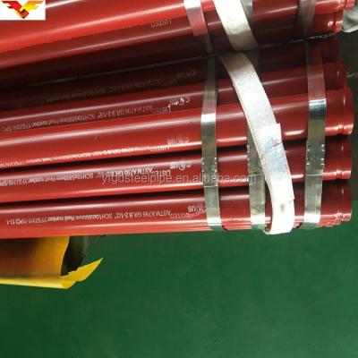 China FM Fire Department Marked Fire Fighting Sprinkler Metal Steel Pipe For Fire Department for sale