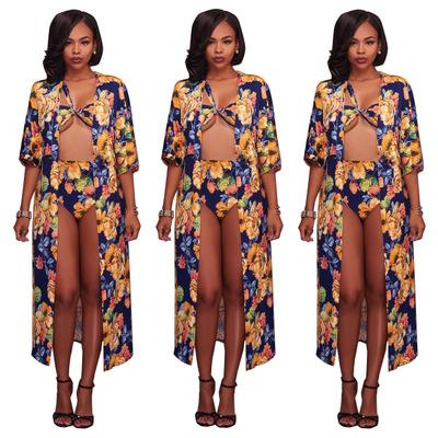 China Breathable hot girl sxe photo 3 piece swimwear with cover ups for women 2020 for sale