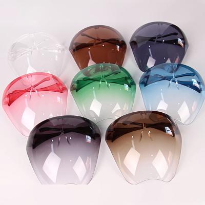 China Hot Fashion Oversized Color Tinted Shade Shades Protective Goggle Sunglasses Plastic Lenses for sale