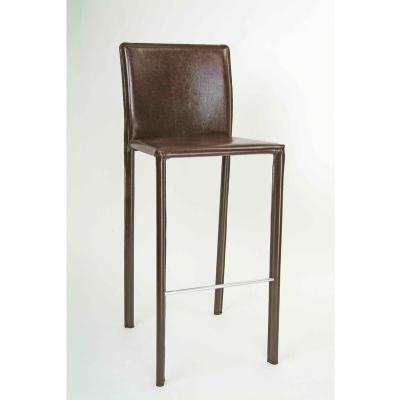 China Bar Furniture Saddle Leather Bar Stool Kitchen Modern Commercial Umpire Chair Recycle Leather High Back Bar Stools for sale