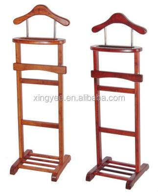 China Solid Wood Valet Stand, Luxury Solid Wood Valet Coat Sable for sale