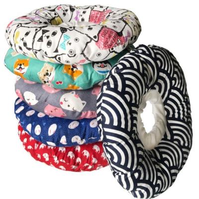 China Wholesale New Fashion Personalized Adjustable Anti-bite Pad After Surgery Cat Dog Collar Pet Headgear Cotton Fabric for sale