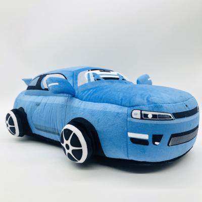 China Plush Baby Toys Custom Best Quality Blue Cartoon Car Plush Toys for sale