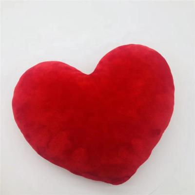 China Home Decoration Customized Plush Stuffed Lovely Red Heart Shape Pillow Stuffed Toys Heart Pillow Hot Valentine's Day Present For Girls for sale