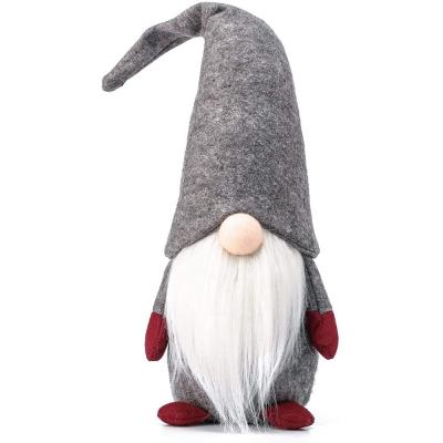 China Wholesale Christmas Decoration Garden Gnome Doll New Arrived Products Handmade Red Gray Green Gnomes Faceless Stuffed Toy for sale