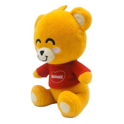 China High Quality Cute Soft Plush Cartoon Bear Animal With T-shirt Custom Stuffed Bear Plush Toy for sale