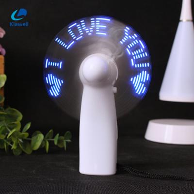 China Customized mini europe logo self programmable led message usb led text message fan led fan for promotion for sale