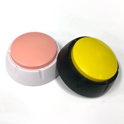 China Hot Selling Battery Operated Game /advertise /Promotion Button Response Buzzer Talk Sound Talk Button For Dog for sale