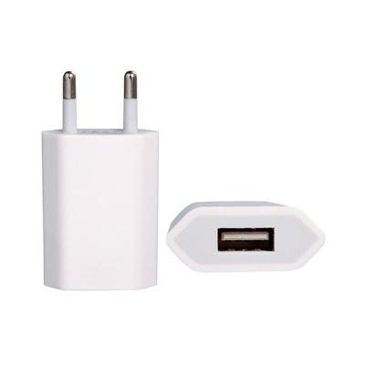 China Mobile Phone Factory Wholesale USB Adapter 5V 1A EU Plug Wall USB Charger 5W For iPhone Phone Charger for sale