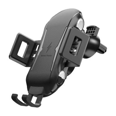 China 10W/7.5W QI Radio Charging Mobile Phone Holder 10W Fast Charging Electric Smart Wireless Holder 5V2A For Samsung Huawei Xiaomi Mic for sale