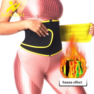 China Waist Trainer Waist Trainer Belt Slimming Body Shaper Women Weight Loss Neoprene Sauna Belt With Zipper Shapewear Waist Cincher for sale