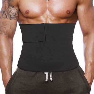 China Breathable Waist Trainer For Men Weight Loss Sauna Belt Waist Cincher Body Shaper Corset Slimming Band Tummy Control Belt Burner Fat for sale