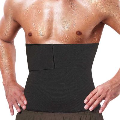 China Breathable Waist Trainer For Men Weight Loss Sauna Belt Waist Cincher Body Shaper Corset Corset Tummy Control Belt Slimming Fat Burner Band for sale