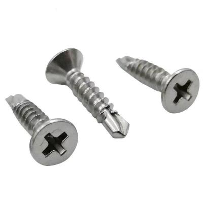 China Galvanized Phillips CSK Flat Head Self Drilling Screw Factory for sale