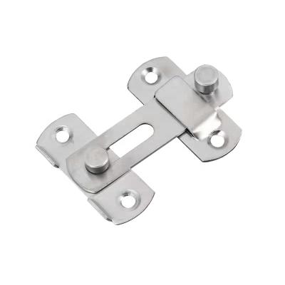 China DFL Modern Stainless Steel Latch Lock Slide Bolt Door Security Guard Latch Home Hotel Security Door Buckle Hardware Fitting for sale